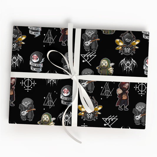 Sleep Token Christmas Wrapping Paper Roll