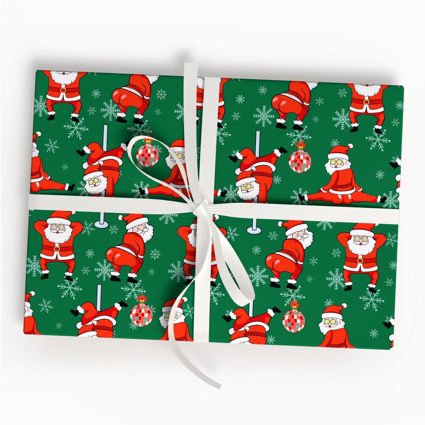 Twerking Santa Christmas Wrapping Paper
