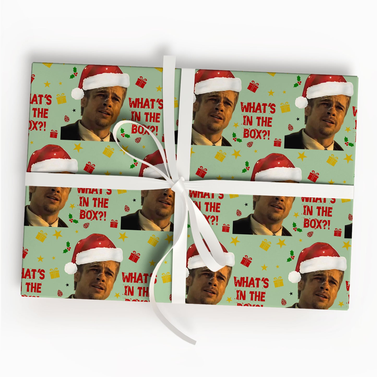 What's In the Box Wrapping Paper Christmas Gift