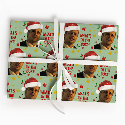 What's In the Box Wrapping Paper Christmas Gift