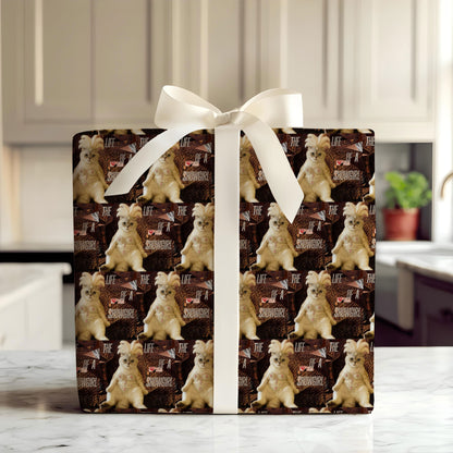 Cream Cat Showgirl Era Gift Wrap Sheets