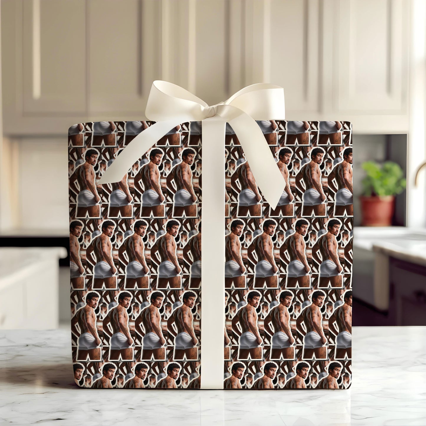 Bad Bunny Mi Primer Día Paper with Holiday Trees