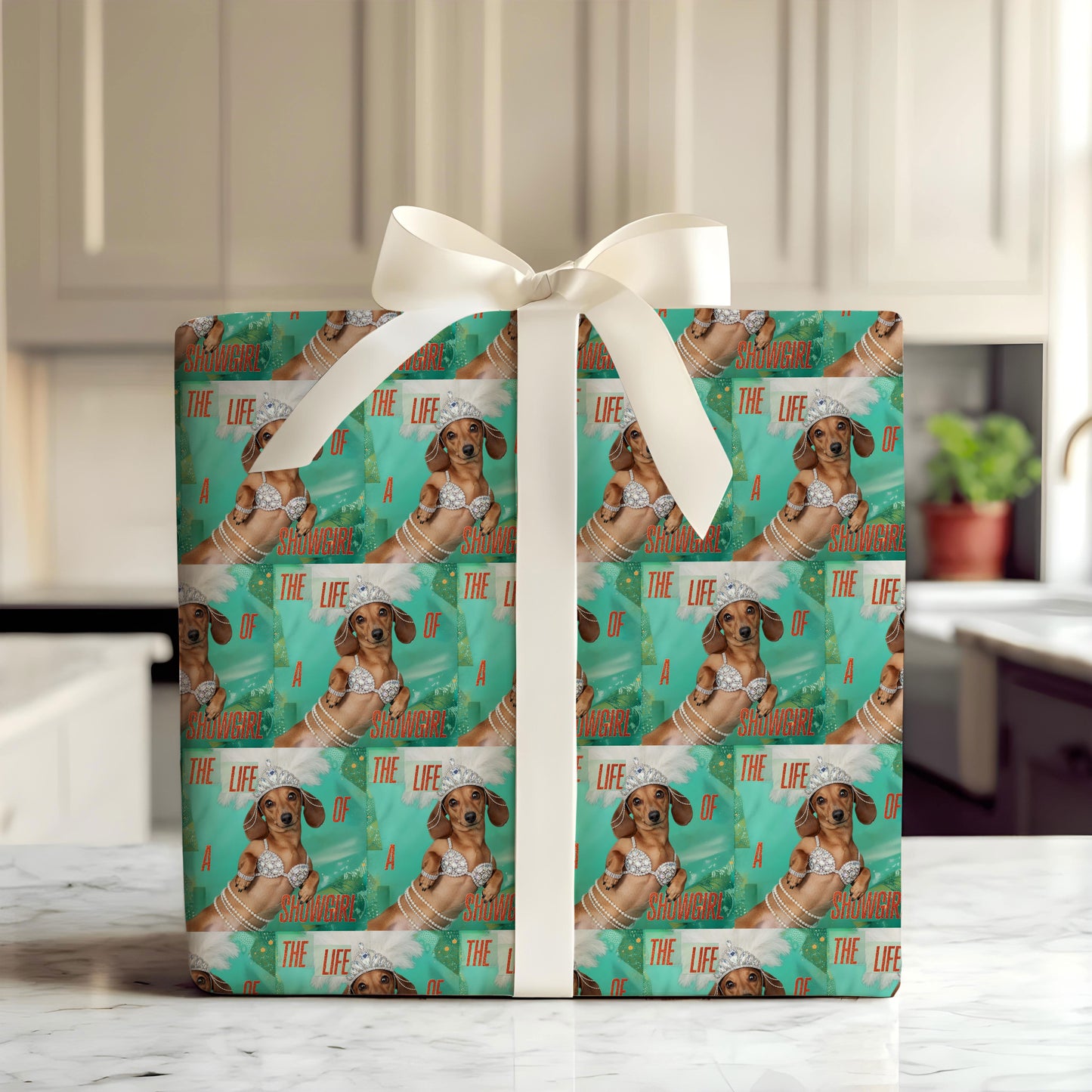 Dachshund Taylor Swift Wrapping Sheet