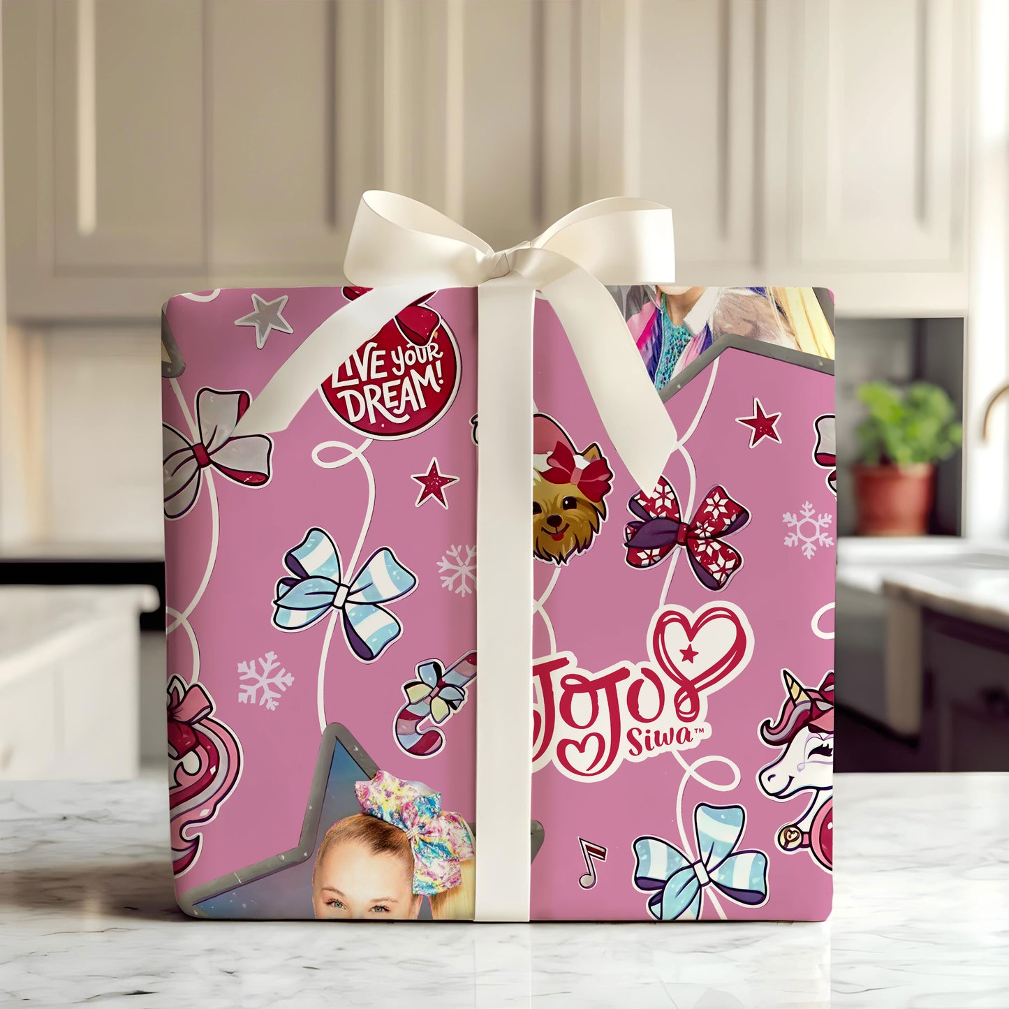 JoJo Siwa Christmas Wrapping Paper Sheets