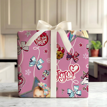 JoJo Siwa Christmas Wrapping Paper Sheets