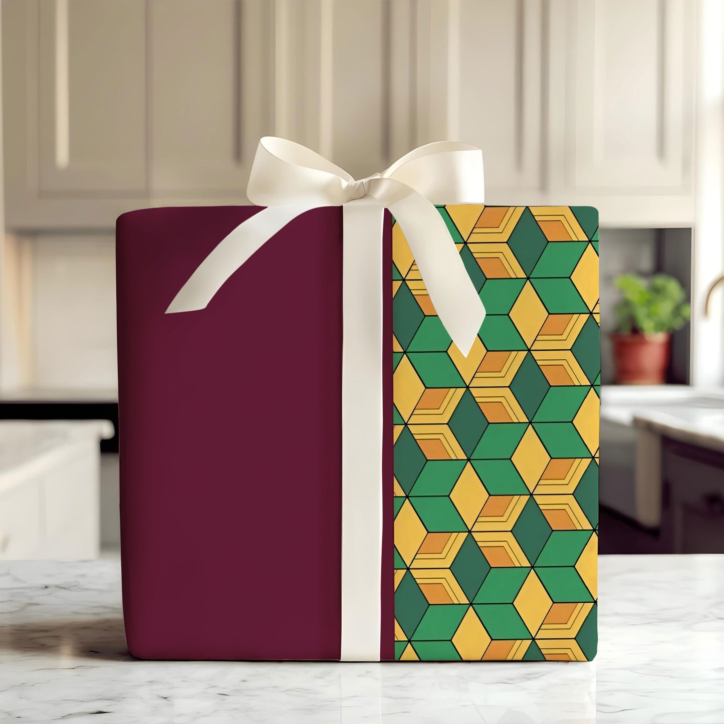 Demon Slayer Gift Wrap Paper for Xmas Winter Holiday Gifts