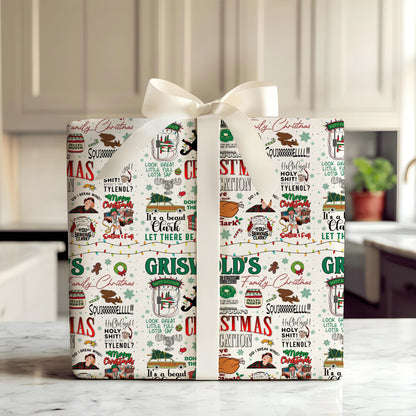 National Lampoon's Christmas Vacation Classic Movie Gift Wrap