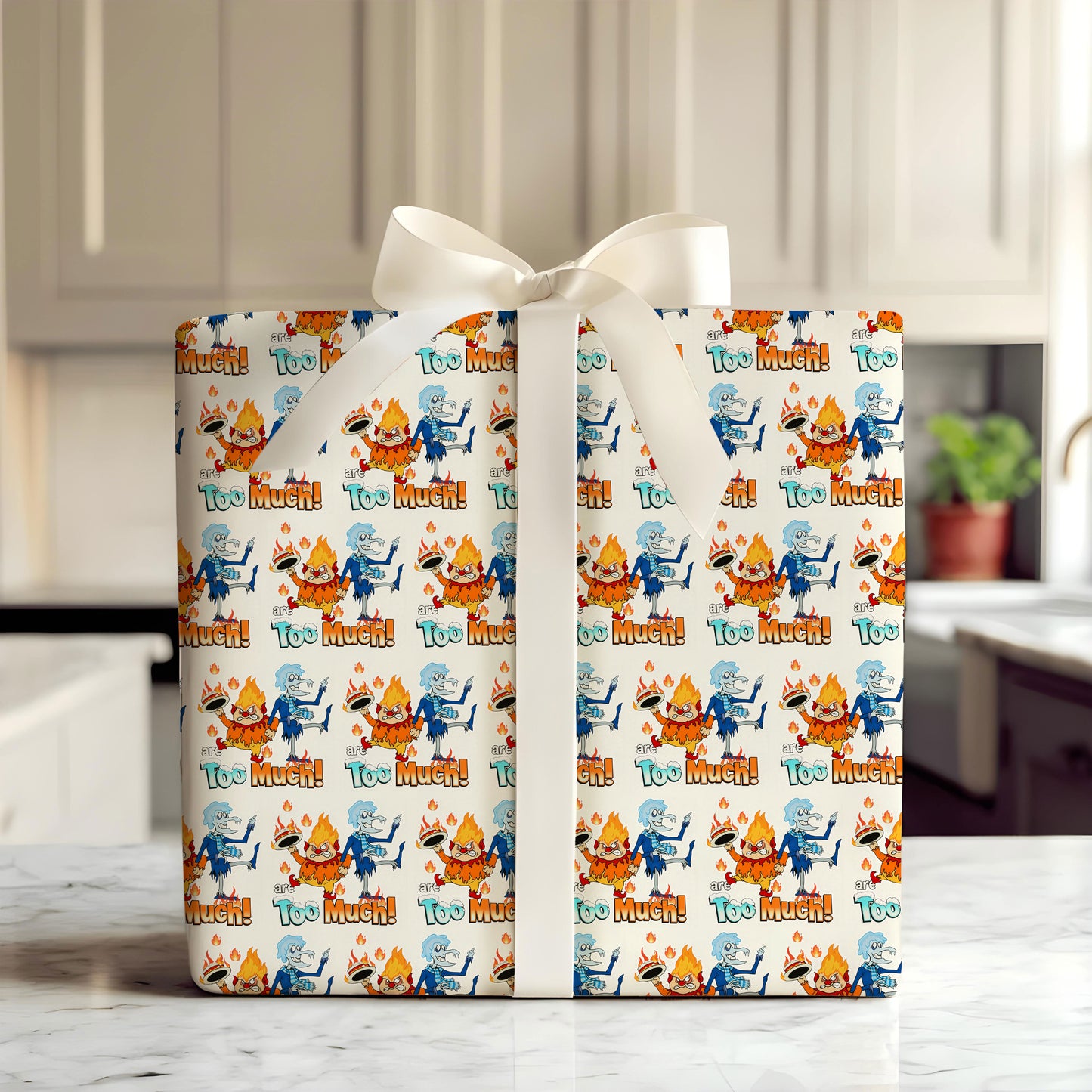 A Miser Brothers' Christmas Wrapping Paper