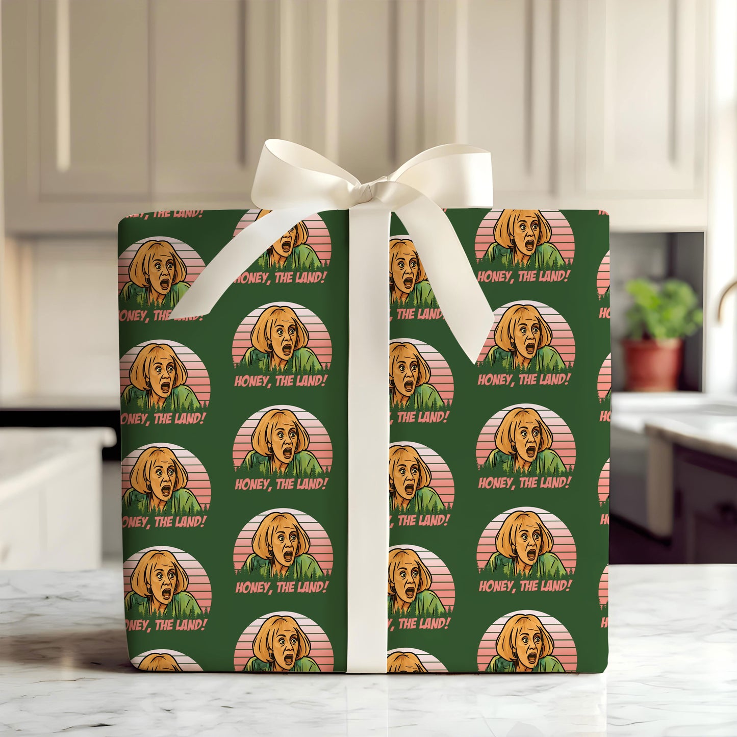 Honey, The Land! Wrapping Paper