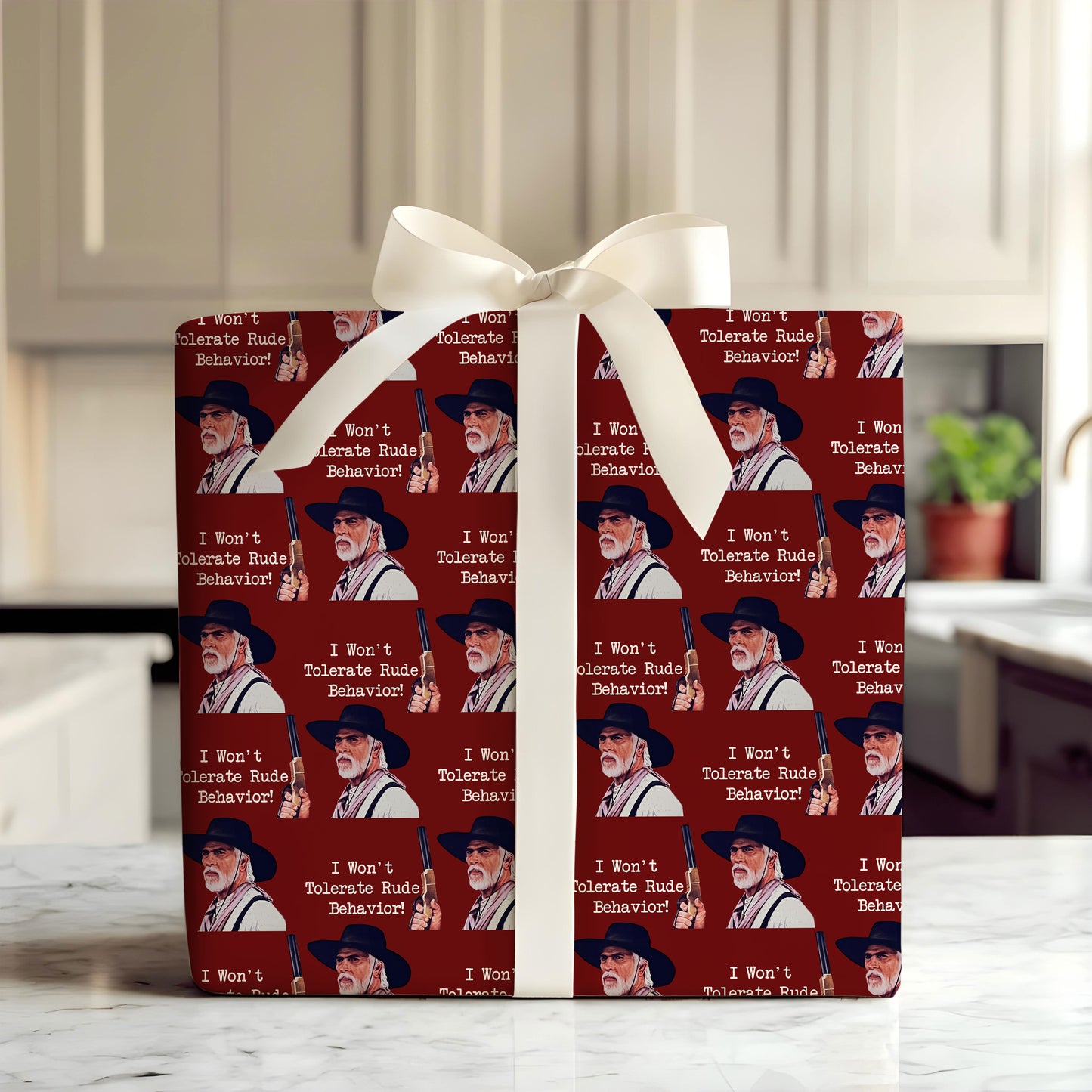 Lonesome Dove Christmas Wrapping Paper Roll