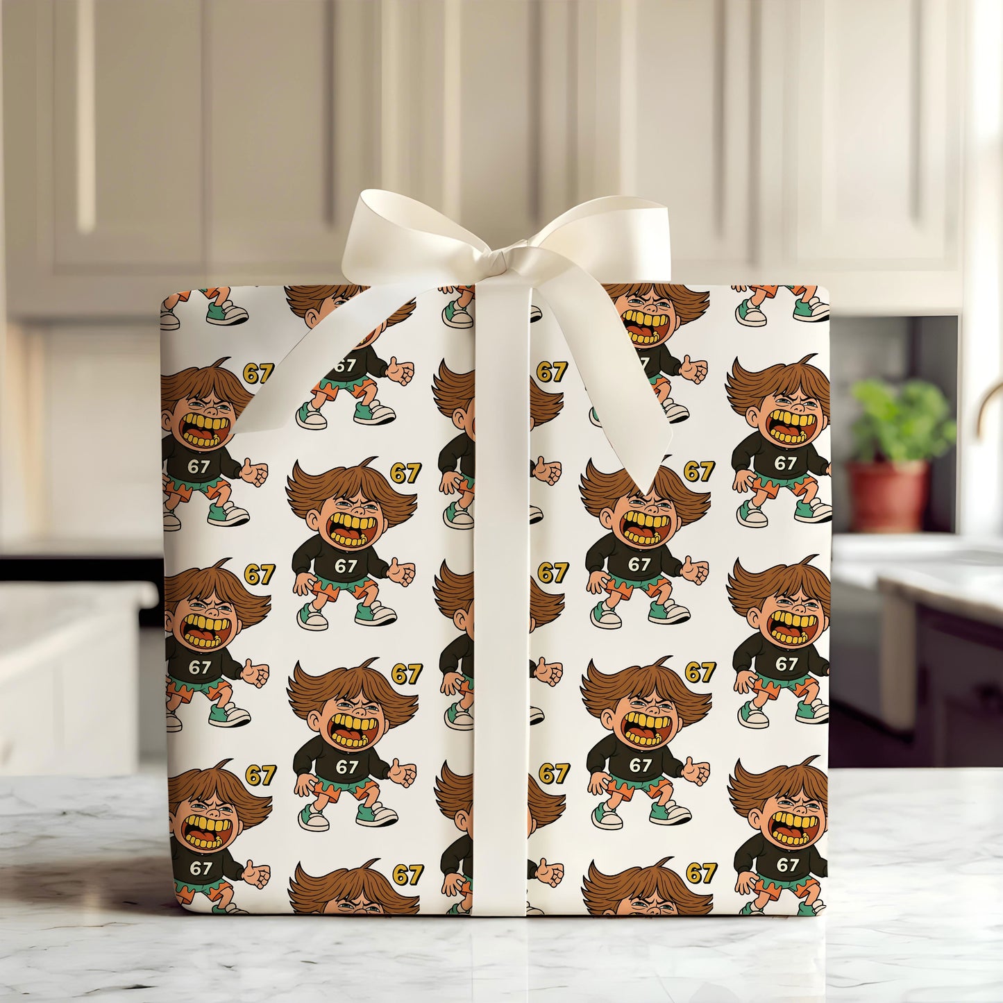 6 7 Meme Wrapping Paper