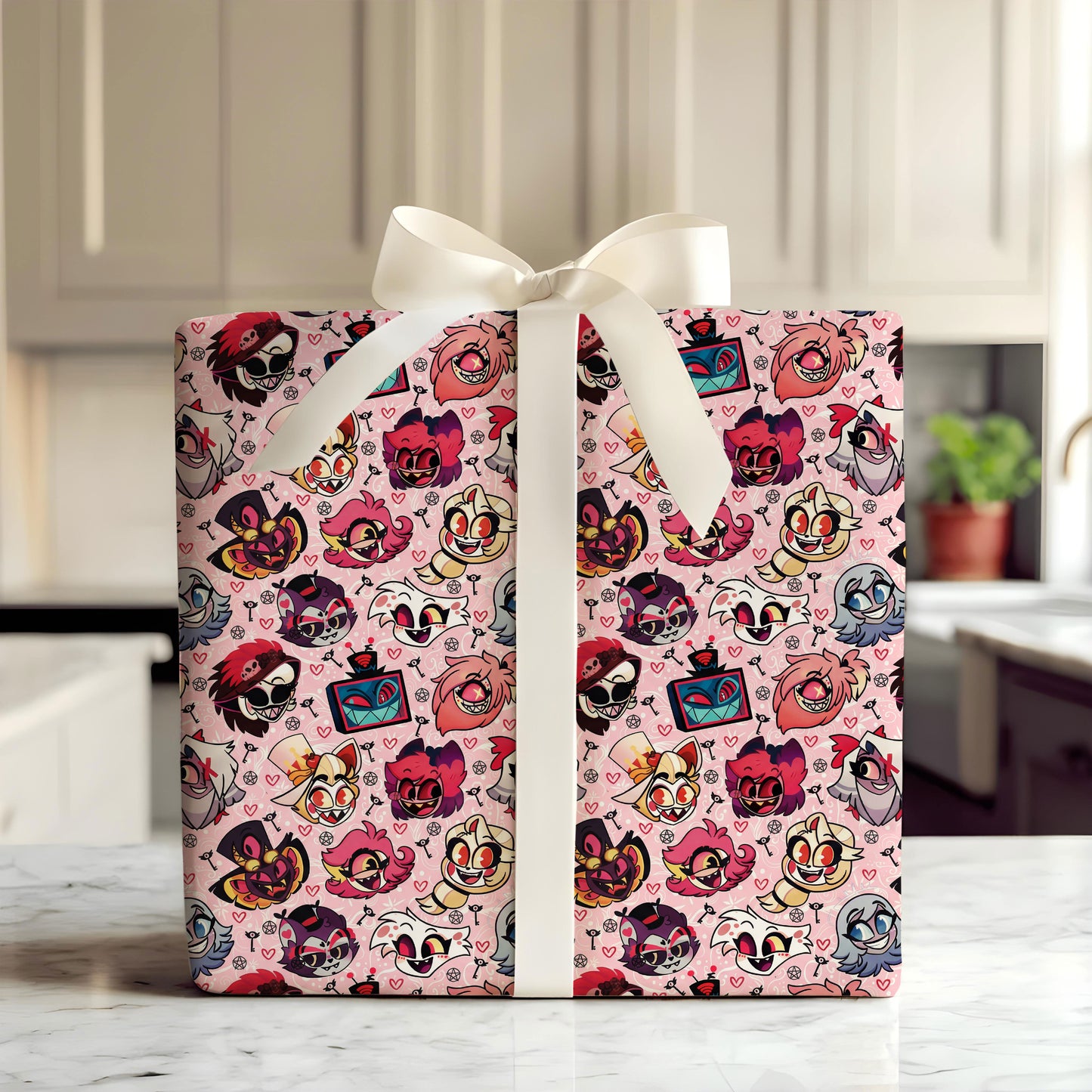 Hazbin Hotel Wrapping Paper Gift For Birthday