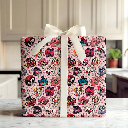 Hazbin Hotel Wrapping Paper Gift For Birthday