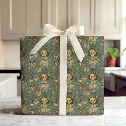 Gothic Baby Christmas Wrapping Paper