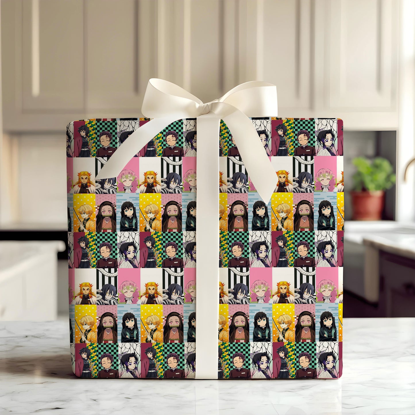 Demon Slayer Wrapping Paper Holiday Gift