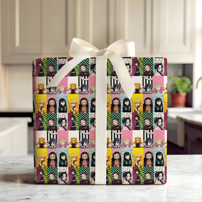 Demon Slayer Wrapping Paper Holiday Gift