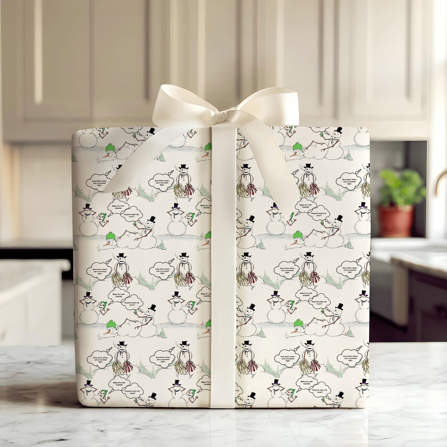 Snowman Wrapping Paper