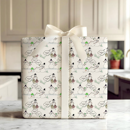 Snowman Wrapping Paper