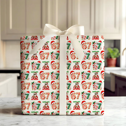 67 Meme Santa Wrapping Paper