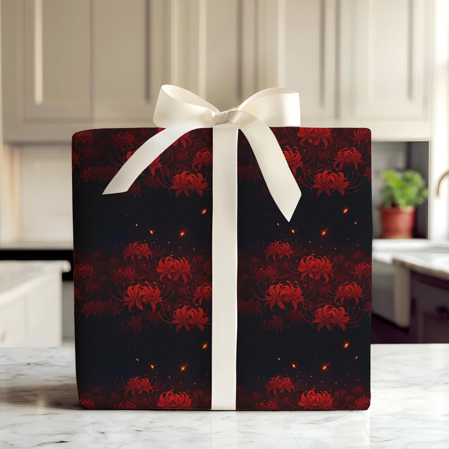 Red Spider Lily Wrapping Paper