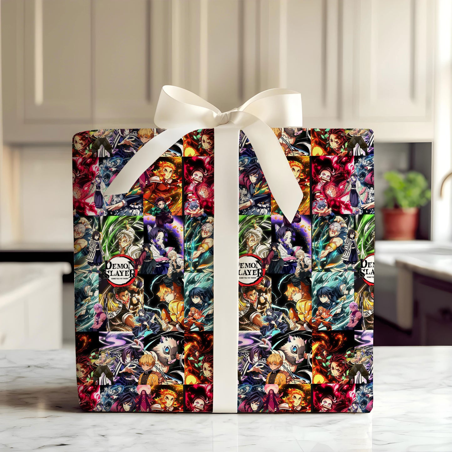 Demon Slayer Wrapping Paper Christmas Gift