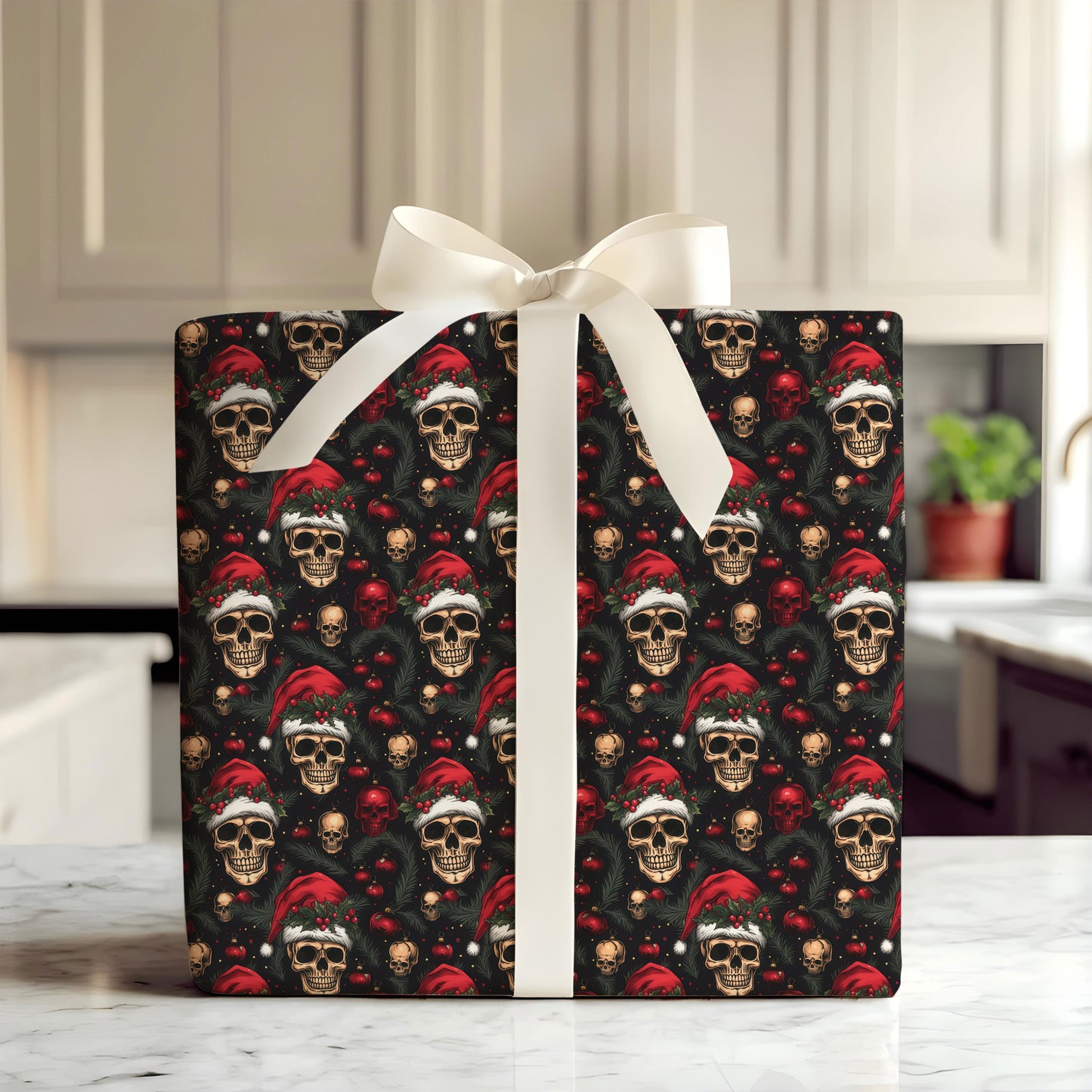 Gothic Skeleton Wrapping Paper