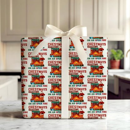 Funny Santa Wrapping Paper for Christmas Gifts