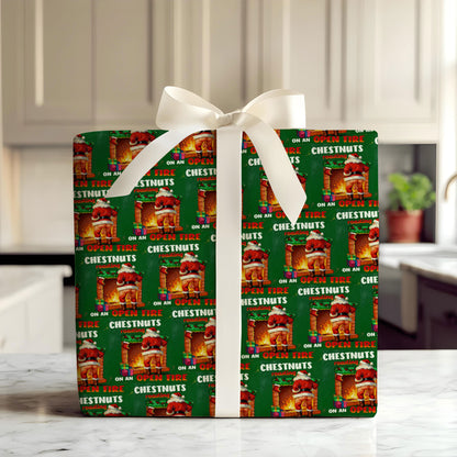 Cheerful Santa Xmas Wrapping Paper for Fun Gifts
