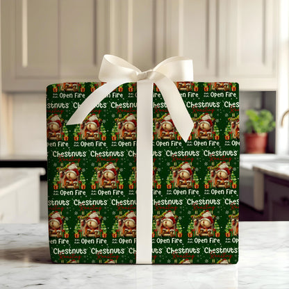 Funny Santa Wrapping Paper