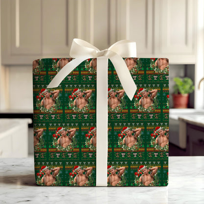 Robert Irwin Christmas Wrapping Paper Roll