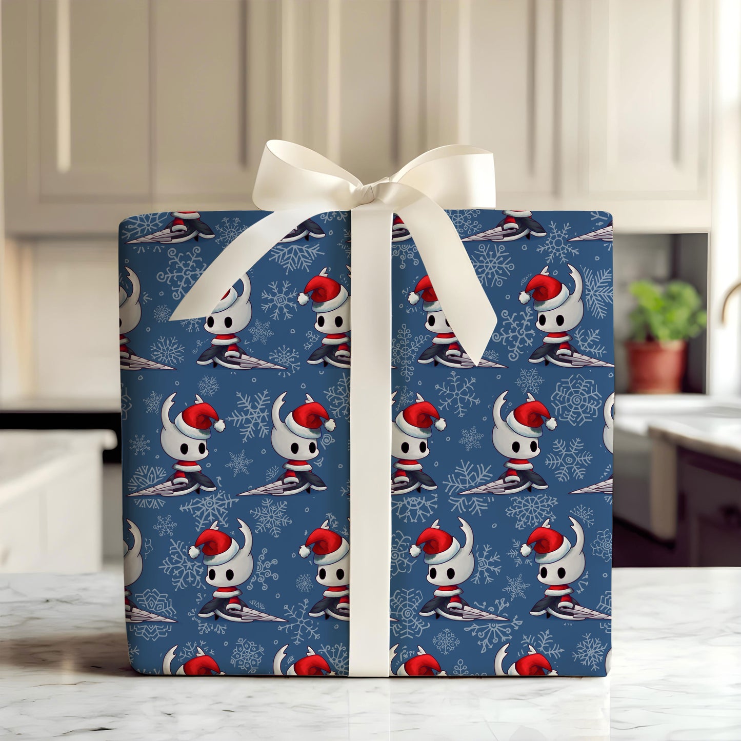 Hollow Knight Holiday Wrap Silksong Game Theme Christmas Paper
