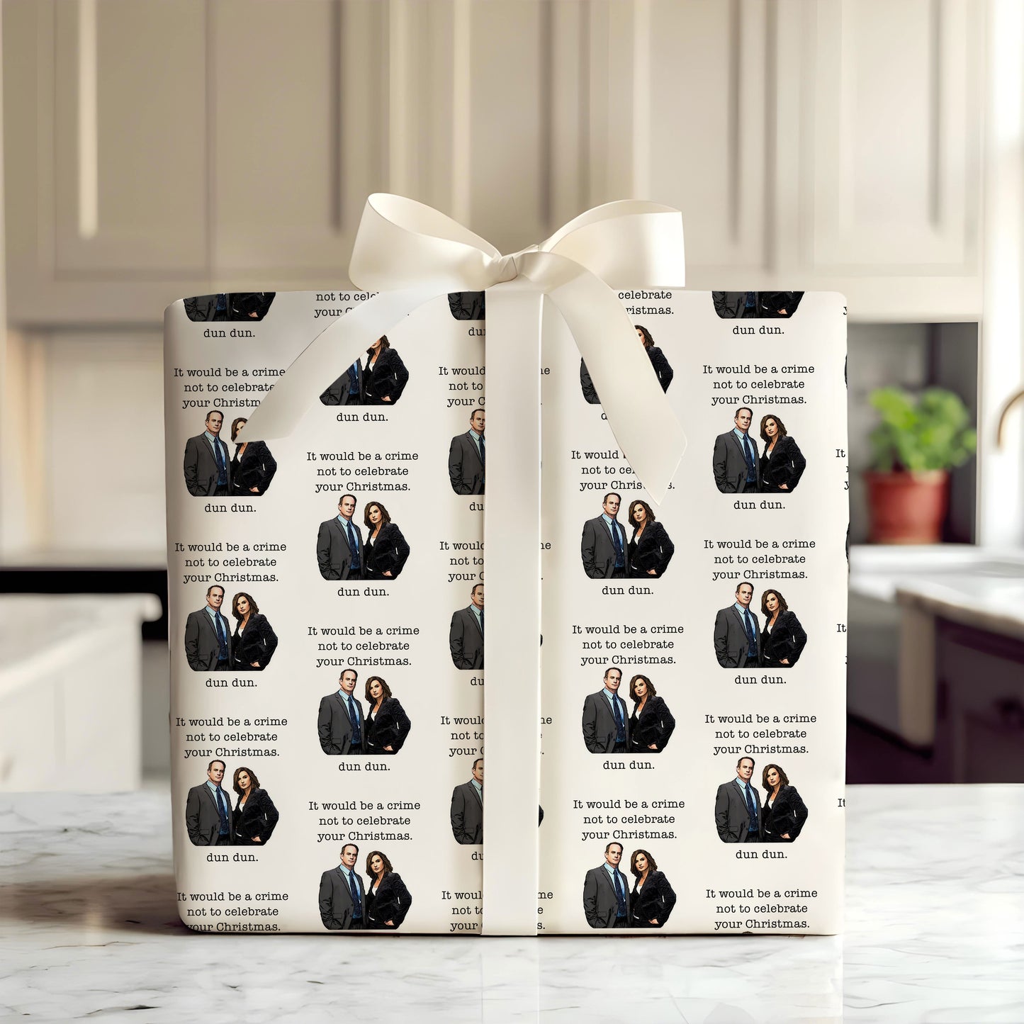 Law And Order Wrapping Paper Sheet