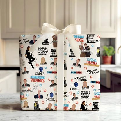 Funny Law And Order Gift Wrap