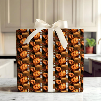 It's A Gift Wrapping Paper, Funny Meme Christmas Movies Character Wrapping, Xmas Gift Wrap Paper for Fan Family Friends