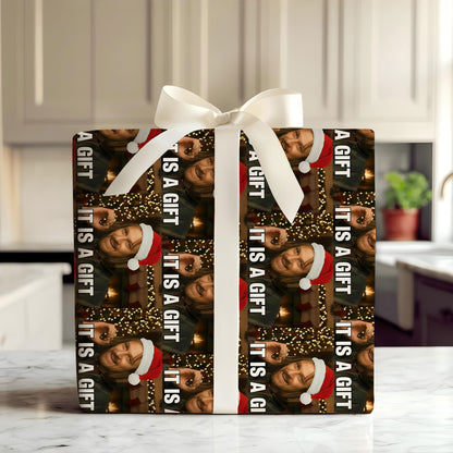 It's A Gift Wrapping Paper Sheet, Funny Meme Christmas Movies Wrapping, Xmas Gift Wrap