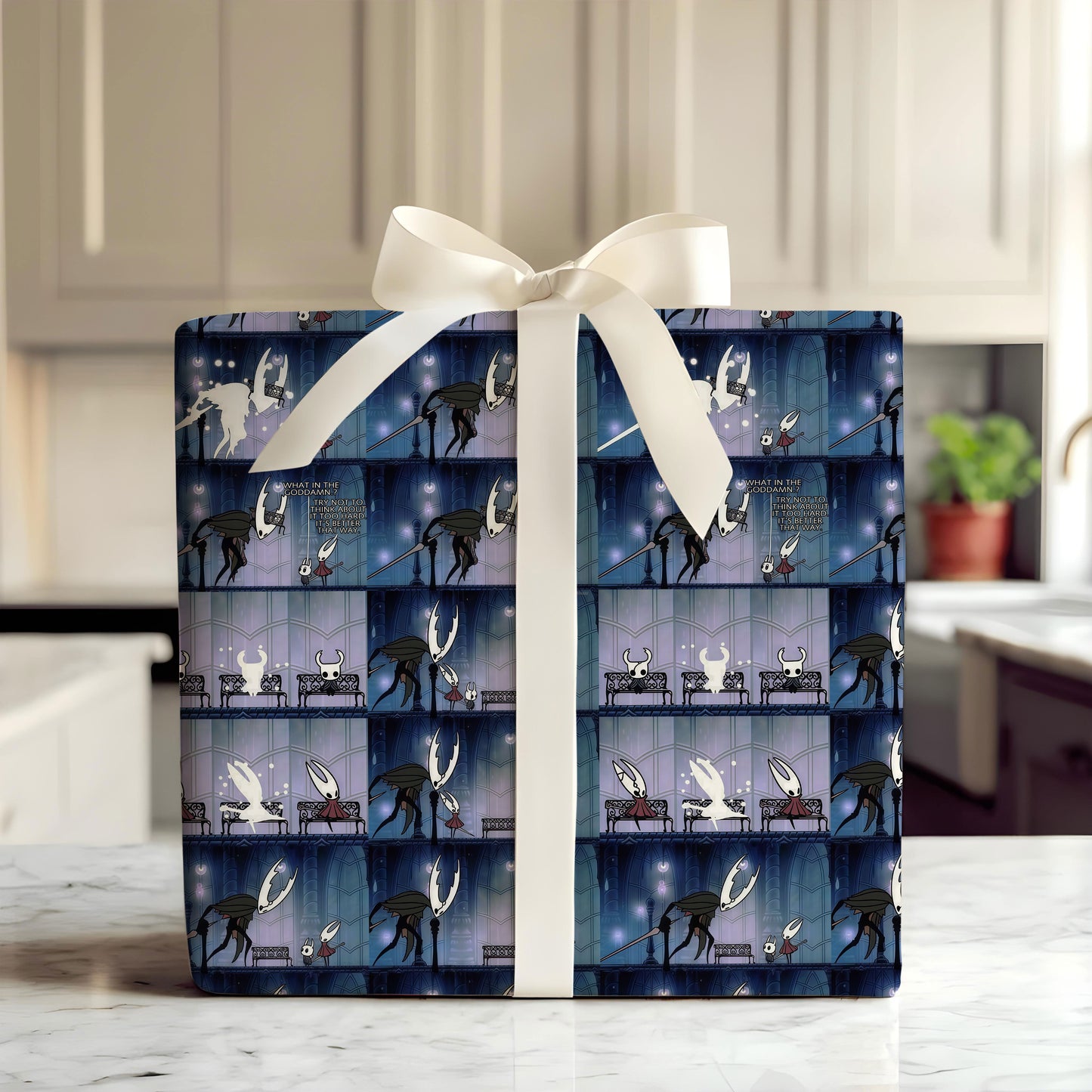 Silksong Hollow Knight Wrapping Paper Dark Fantasy Xmas Wrap