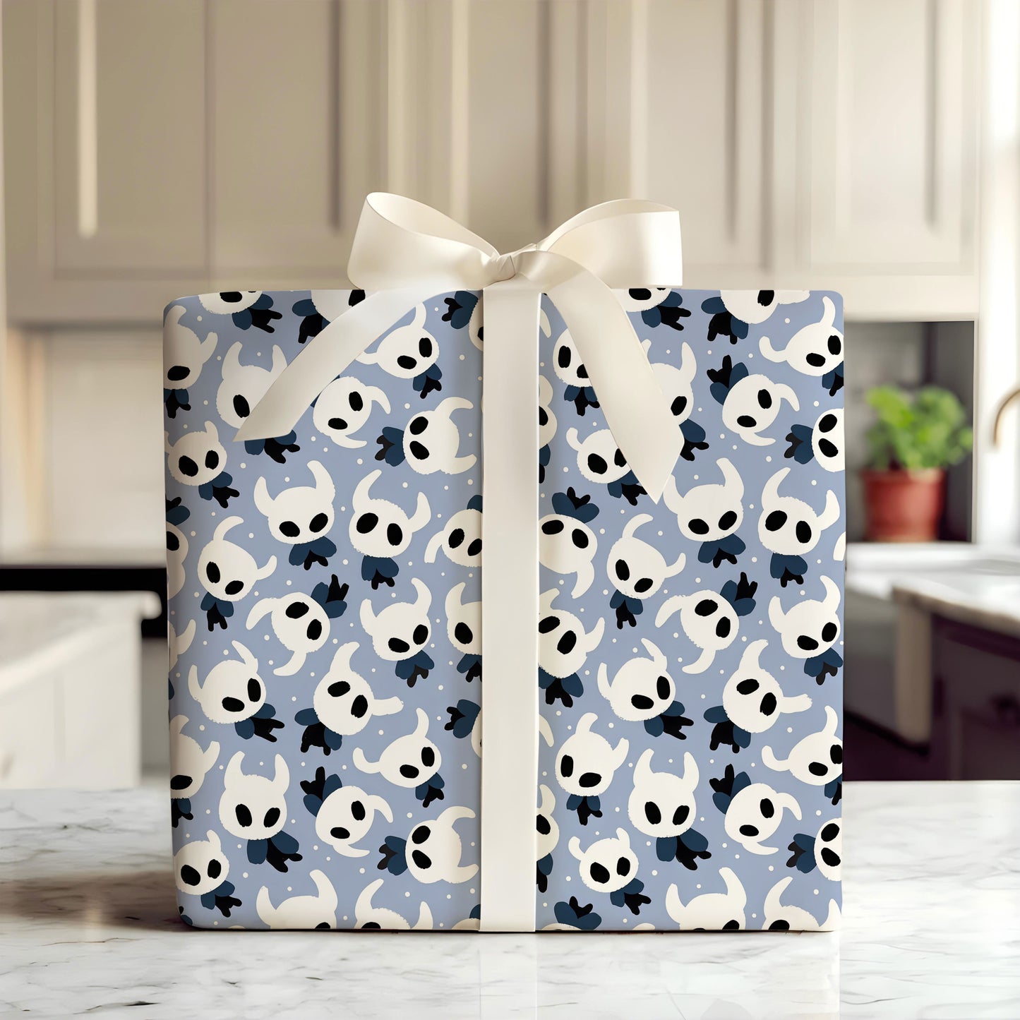 Silksong Wrapping Paper Roll Hollow Knight Gothic Xmas Wrap