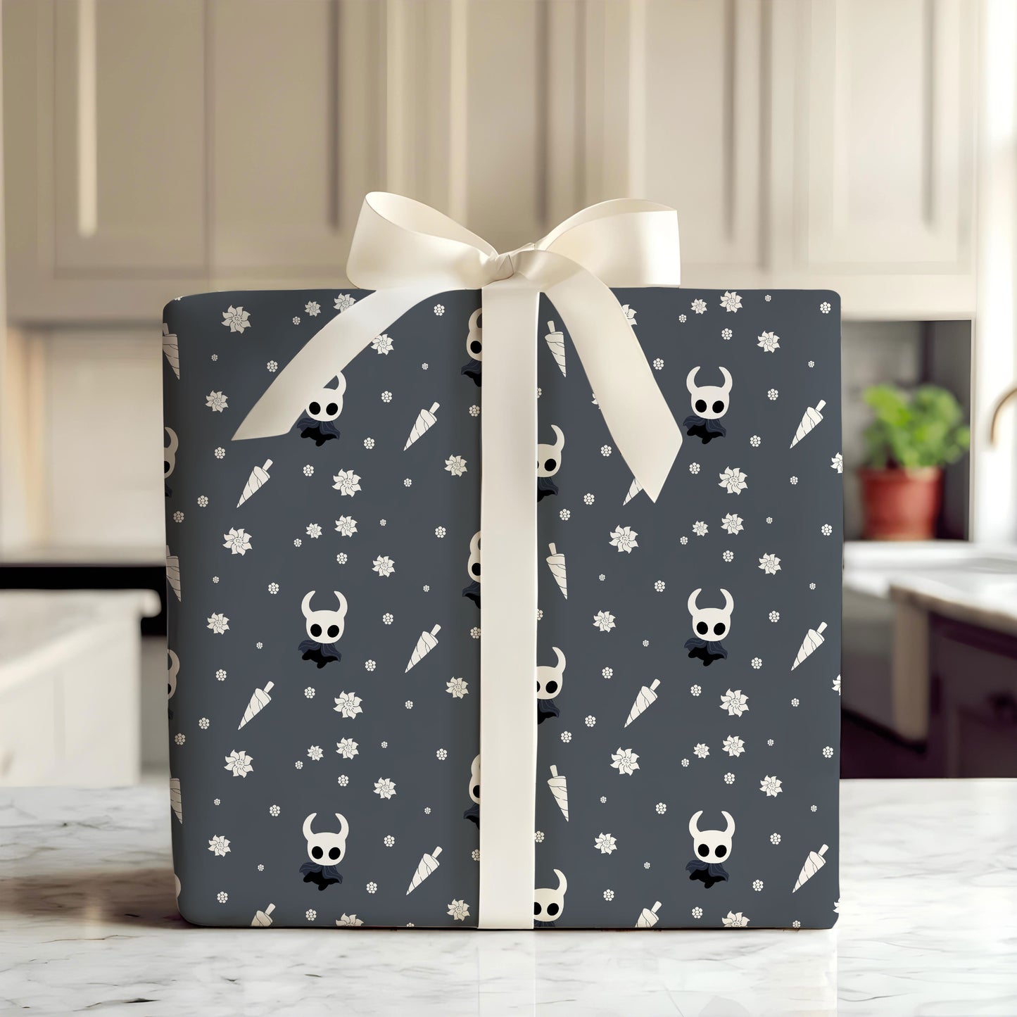 Dark Hollow Knight Wrapping Paper Silksong Holiday Gift Wrap