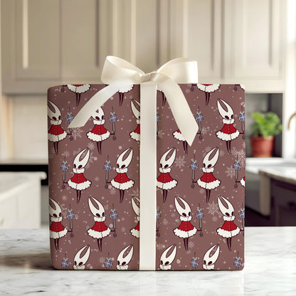 Hollow Knight Silksong Gaming Wrapping Paper Gothic Xmas Roll