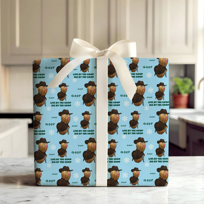 Burnt Peanut Christmas Wrapping Paper