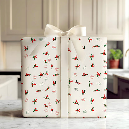 Rude Christmas Wrapping Paper Gift for Adults