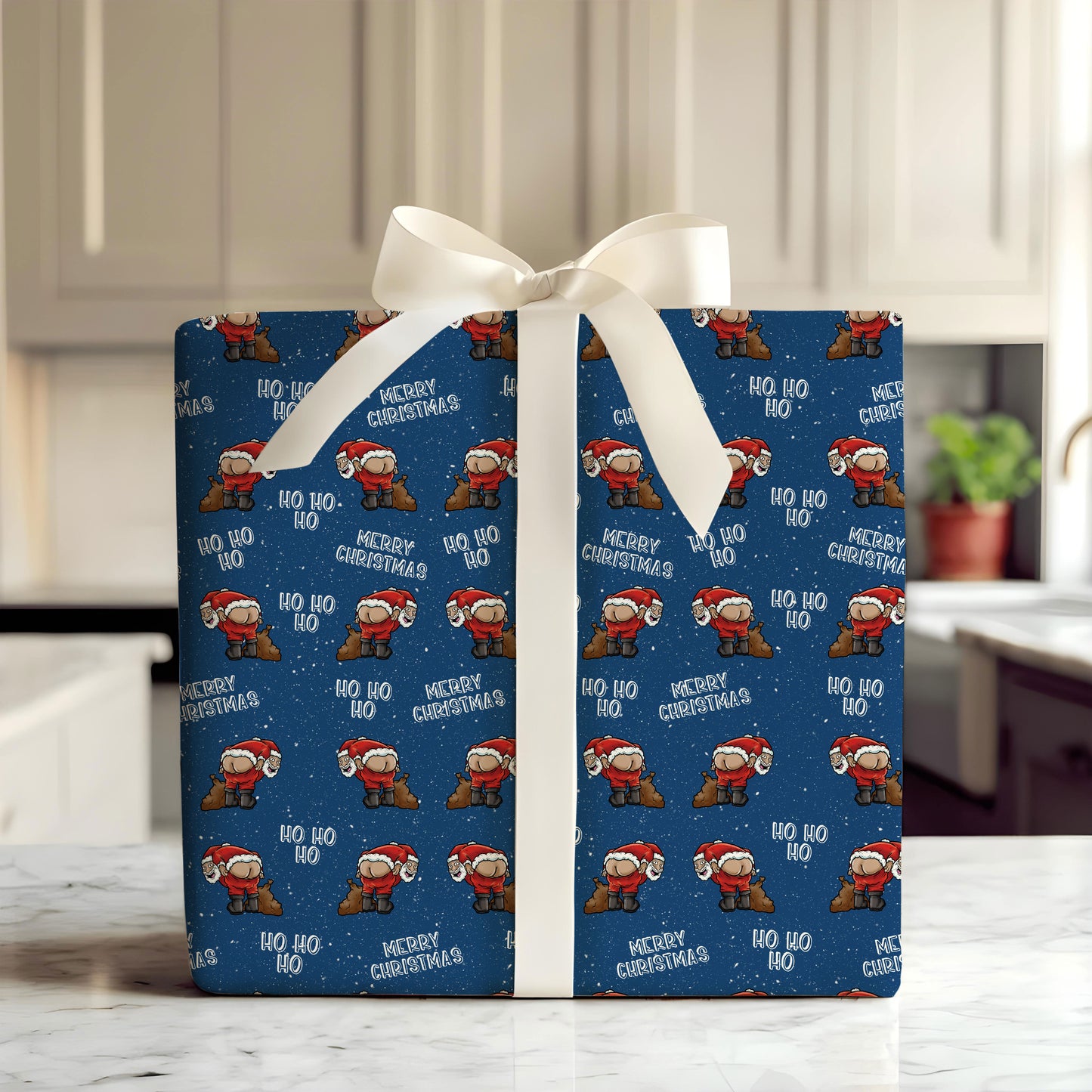 Santa Ho Ho Ho Wrapping Paper