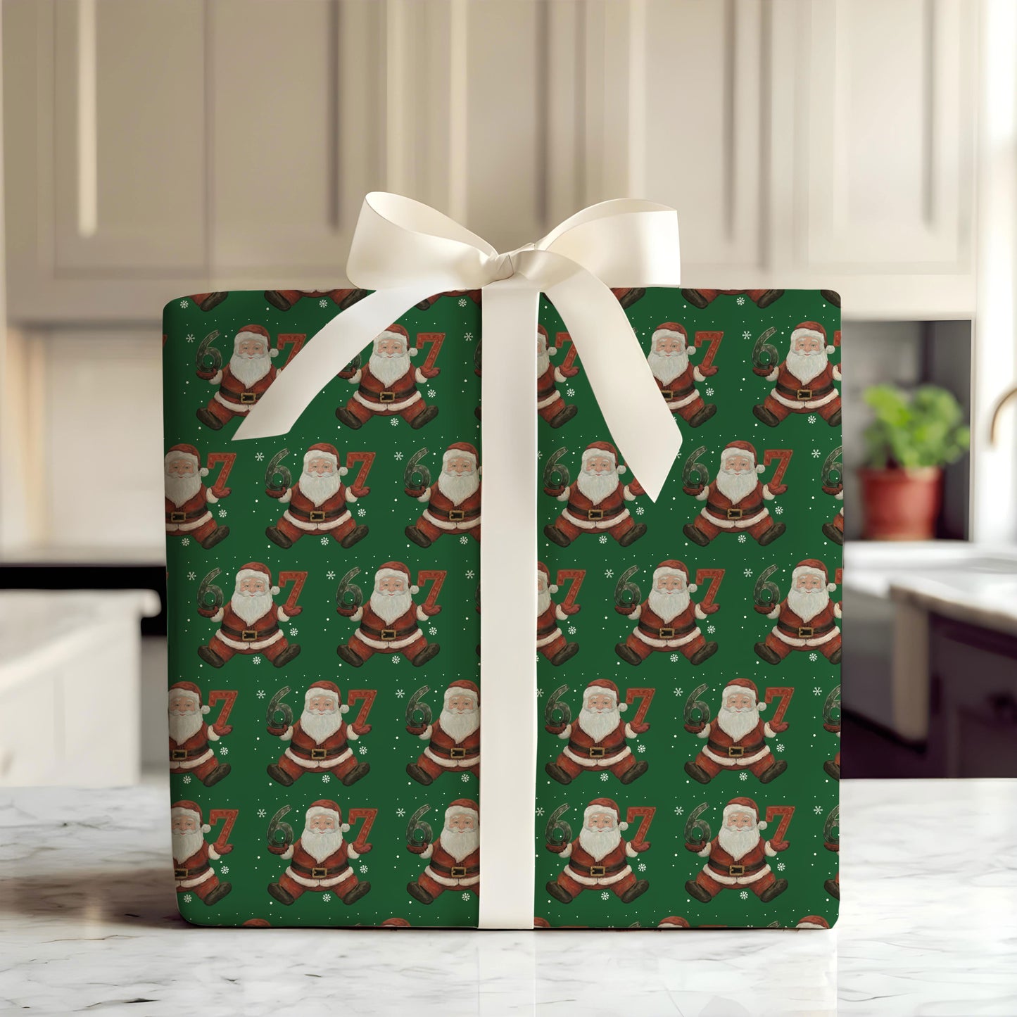 Funny Meme Santa 67 Trend Gift Wrap