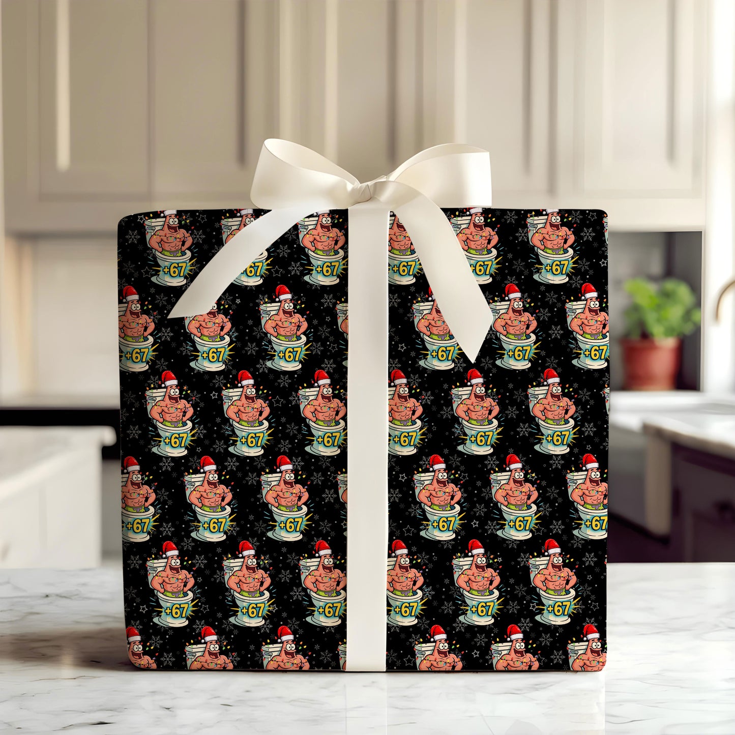 Patrick Star 67 Christmas Wrapping Paper
