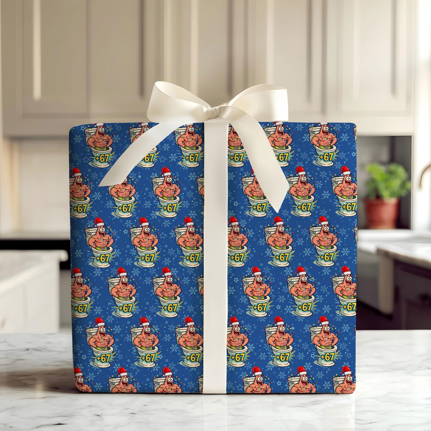 Patrick Star 67 Wrapping Paper Holiday Gift
