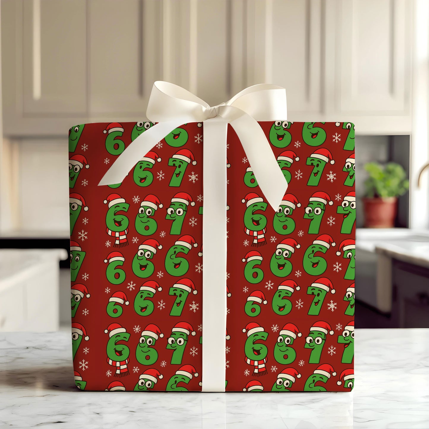 Six Seven Meme Christmas Wrapping Paper