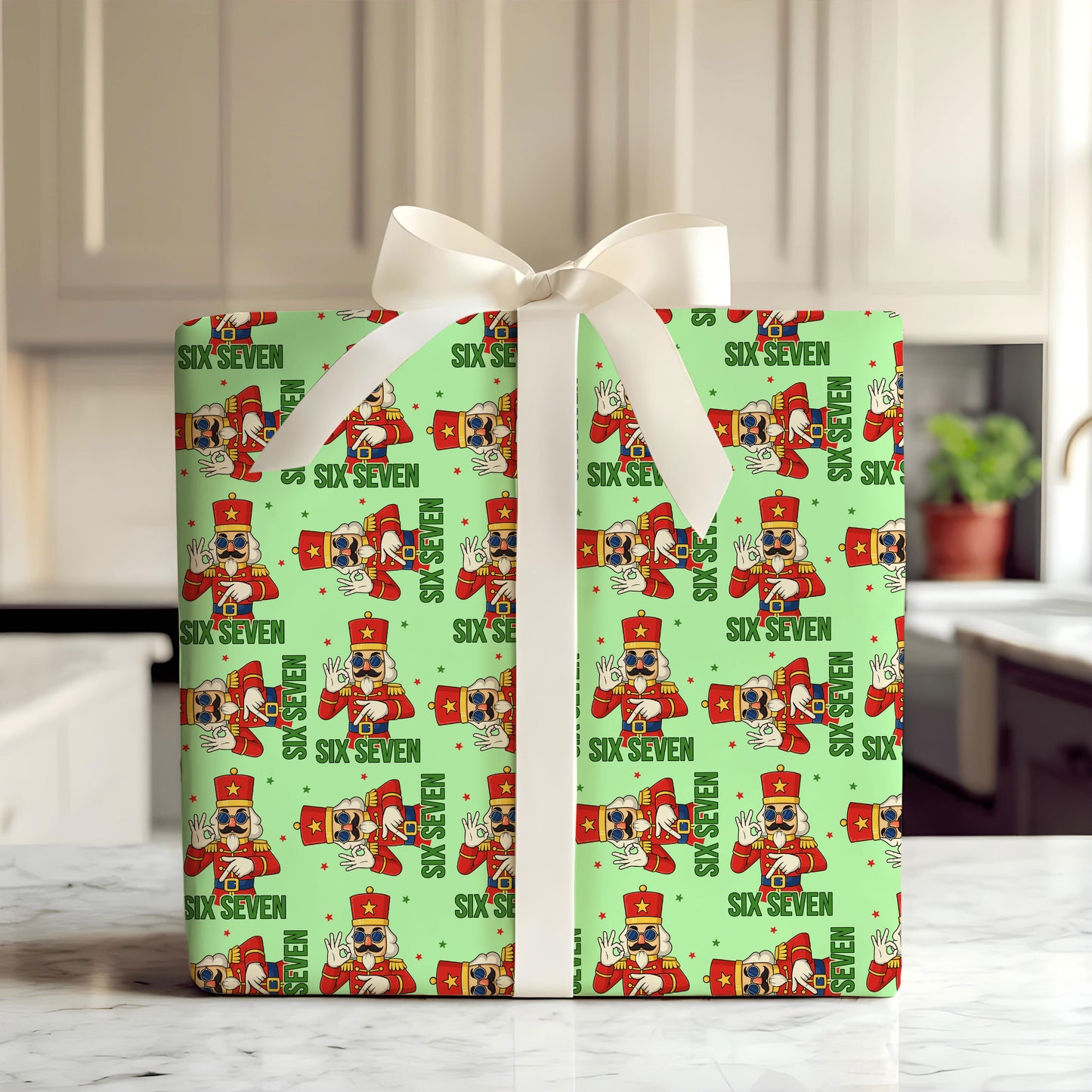Funny Meme 67 Nutcracker Trend Gift Wrap