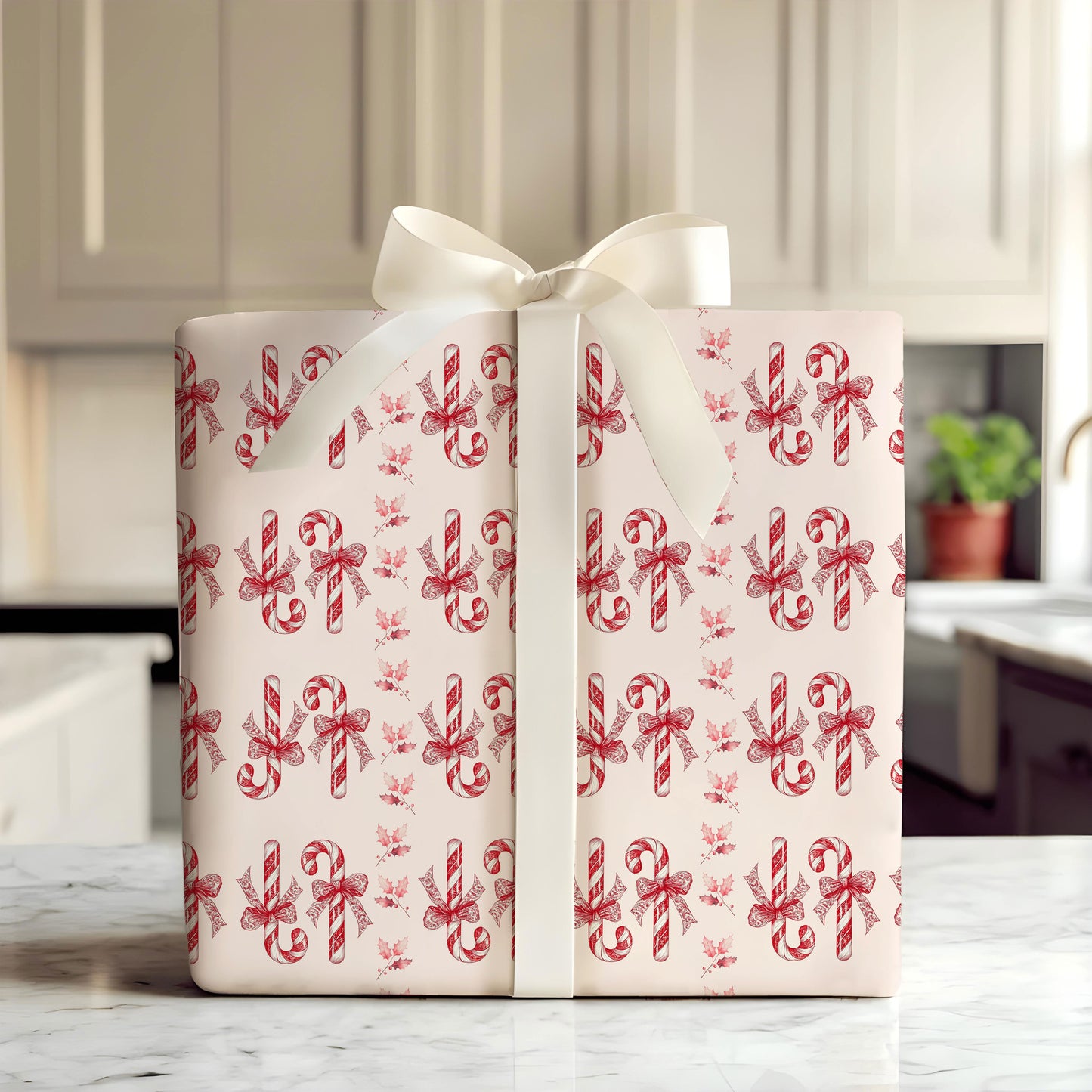 Candy Cane Wrapping Paper