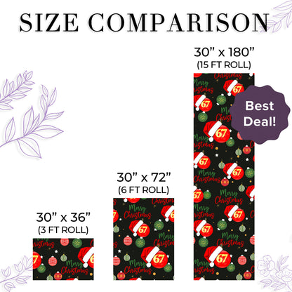 67 Meme Funny Christmas Gift Wrap
