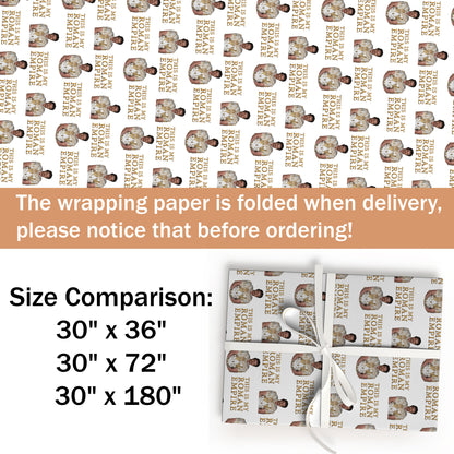 This is my roman empire wrapping paper, Boromir Santa Hat Christmas Gift Wrap
